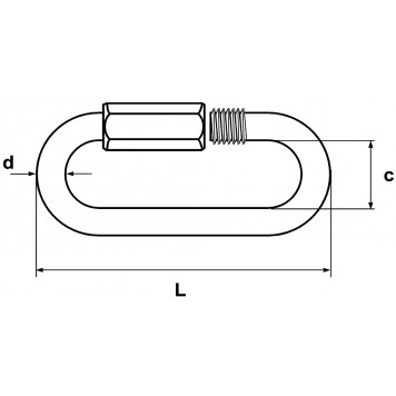 Карабин-винт 14 мм-1
