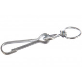 Карабин пружинный тип 125 (DIN 4293) 100 мм, с вертлюгом