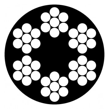 Трос DIN 3055 оцинкованный в оплетке ПВХ 4/5 мм, 100 м (бухта)-1
