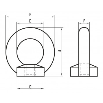 Рым-гайка M16 оцинкованная-3