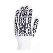 Перчатки 10323 ЗВЕЗДА белые 10 размер DOLONI