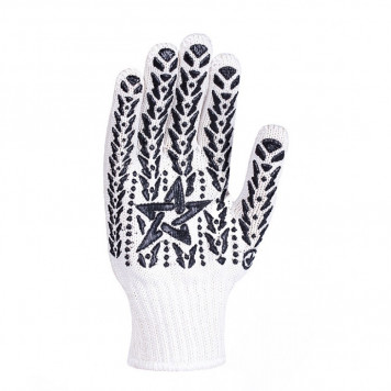 Перчатки 10323 ЗВЕЗДА белые 10 размер DOLONI