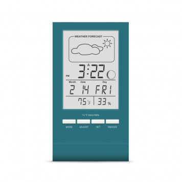 Термометр-гигрометр цифровой Т-14 с часами-2