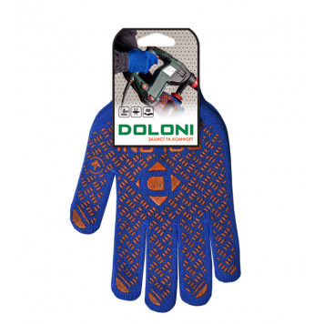 Перчатки 4450 трикотажные с ПВХ-рисунком размер 11 (2XL) DOLONI-2