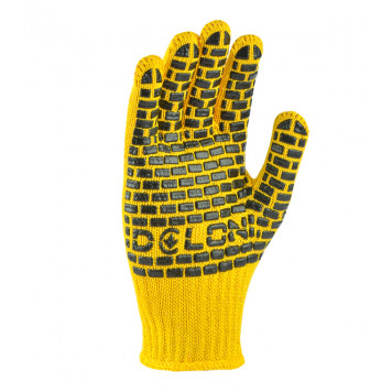 Перчатки 4078 трикотажные с ПВХ-рисунком строитель размер 10 (XL) DOLONI