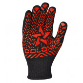 Перчатки 4080 с рисунком звезда ПВХ размер 11 DOLONI