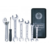 Набор ключей гаечных двусторонних с ключом КР-19 цинк 2 исп. в футляре-пенале