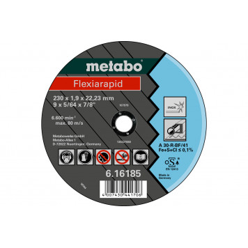 Круг отрезной Flexrapid 150х1,6х22,2 мм METABO (616183000) Круг отрезной Flexrapid 150х1,6х22,2 мм METABO (616183000)