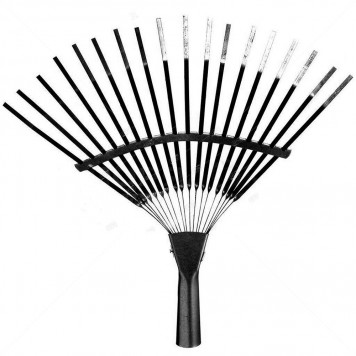 Грабли проволочные крашеные веерные