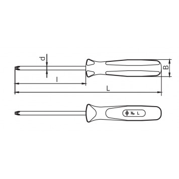 Отвёртка крестовая PH1х165 мм НИЗ-1
