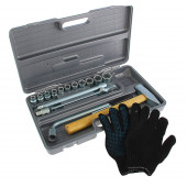 Набор Практик-1 1/2", головки 10-27 мм, 19 предметов НИЗ