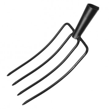 Вилы навозные с кованой тулейкой без черенка Вилы навозные с кованой тулейкой без черенка