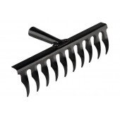 Грабли садово-огородные с витым зубом (10з) S=2,5, эмаль, арт. 010710