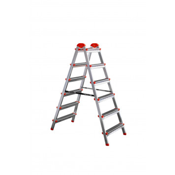 Стремянка стальная 6 ступенчатая двухсторонняя Стремянка стальная 6 ступенчатая двухсторонняя