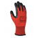 Перчатки 4193 стрейчевые с латексным покрытием красные размер 10 (XL) DOLONI