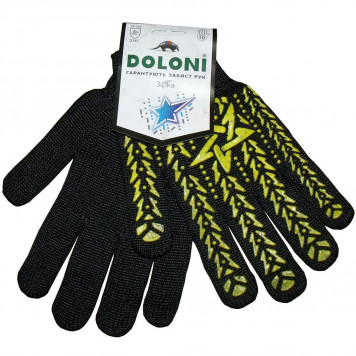 Перчатки 10320 ЗВЕЗДА черные 10 размер DOLONI-2