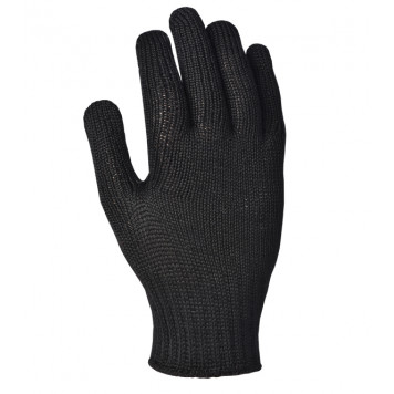 Перчатки 562 чёрные с рисунком ЗВЕЗДА ПВХ-1