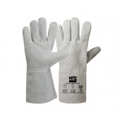 Перчатки сварщика замшевые длинные серые 35 см