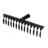 Грабли садово-огородные с витым зубом (14з) S=2,5, эмаль