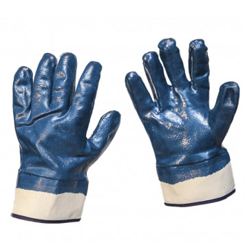 Перчатки МБС нитриловые, синие с крагой Перчатки МБС нитриловые, синие с крагой
