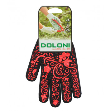 Перчатки 711 трикотажные с ПВХ-рисунком размер 9 (L) DOLONI-2