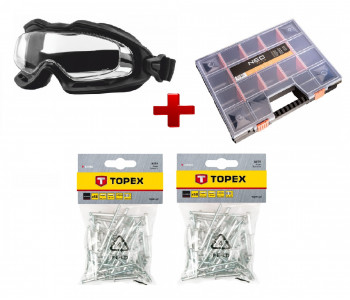 Набор подарков к аккумуляторным заклепочникам