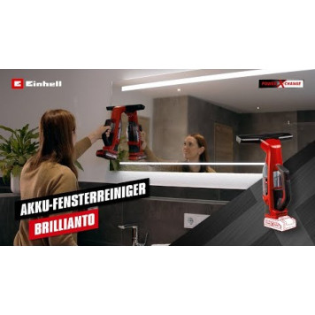 Мойщик окон аккумуляторный PXC BRILLIANTO, без АКБ и ЗУ (арт. 3437100) Einhell-12