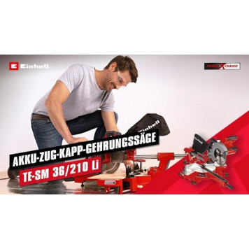 Пила PXC TE-SM 36/210 Li-Solo торцовочная аккумуляторная, без АКБ и ЗУ (4300880) Einhell-10
