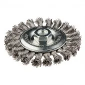 Щётка 57H596 для угловой шлифмашины 115 мм плетённая (дисковая) GRAPHITE