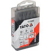 Бита YT-78161 двухсторонние 1/4X65 мм PH2-PH2, 10 шт YATO