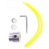 Катушка триммерная B0149-5 универсальная, алюминий, тип-паук №2 с резьбой (М10*1,25мм)