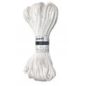 Шнур вязаный 6 мм, 10 м, белый ALET