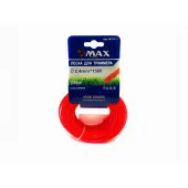 Леска B0117-1 для триммера, 2,4 мм х 15 м, сечение Whisper, MAX