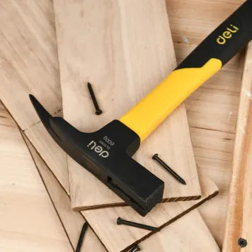 Молоток DL5060 кровельщика 600гр магнит, противоскользящий боек, фиберглассовая рукоять Deli-3